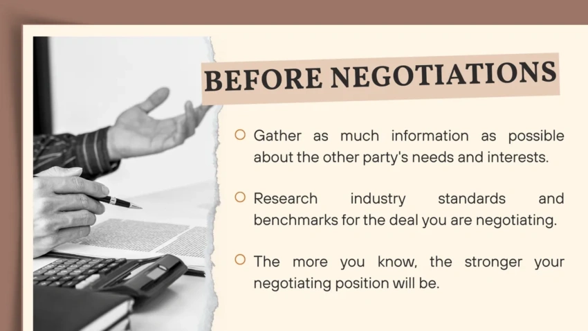 Tips for preparing for negotiations