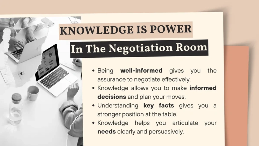 Importance of knowledge of negotiation techniques